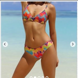 Kulani kinis bikini swim cheeky bottom multi